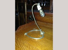 W. A. S. Benson. A brass swan table with heart shaped base - Thumbnail 2