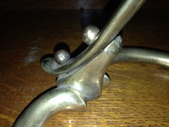 W. A. S. Benson. A brass swan table with heart shaped base - Thumbnail 5