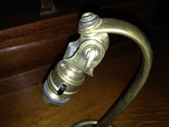 W. A. S. Benson. A brass swan table with heart shaped base - Thumbnail 6