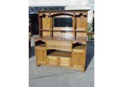 E A Taylor for Wylie and Lochhead. An oak Arts and Crafts sideboard - Thumbnail 1