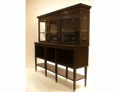 E. W. Godwin for Collinson & Lock. An eight leg Anglo-Japanese sideboard with brass sabots - Thumbnail 2