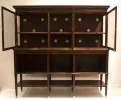 E. W. Godwin for Collinson & Lock. An eight leg Anglo-Japanese sideboard with brass sabots - Thumbnail 3