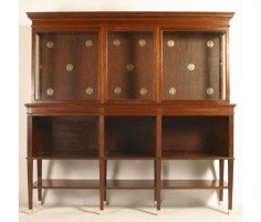 E. W. Godwin for Collinson & Lock. An eight leg Anglo-Japanese sideboard with brass sabots - Thumbnail 8