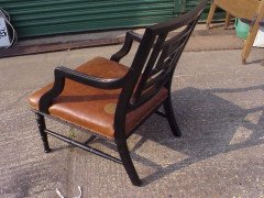 E. W. Godwin for William Watt. An Anglo-Japanese ebonised arm chair - Thumbnail 2