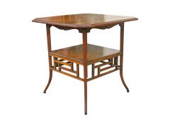 E. W. Godwin for Collinson & Lock. An exceptional quality Anglo-Japanese mahogany sidetable - Thumbnail 1