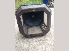 An Arts & Crafts hand forged iron lantern - Thumbnail 5