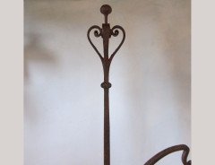 An Arts & Crafts adjustable iron standard lamp - Thumbnail 2