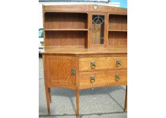 E. A. Taylor for Wylie & Lochhead. Oak Glasgow School sideboard - Thumbnail 3