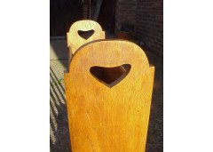 Liberty & Co. A pair of Crafts Glasgow Style Oak magazine rack - Thumbnail 3