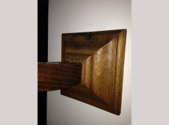 A Well-Crafted pair of Arts & Crafts Oak wall lights - Thumbnail 5
