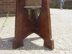 John Ednie for Wylie & Lochhead. A Glasgow School mahogany plant stand - Thumbnail 3