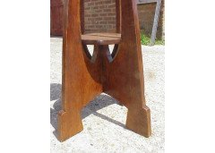 John Ednie for Wylie & Lochhead. A Glasgow School mahogany plant stand - Thumbnail 5