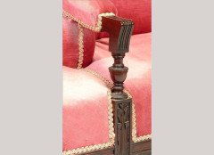 H. W. Batley, probably for Collinson & Lock. An unusual Aesthetic Movement rosewood sofa - Thumbnail 2