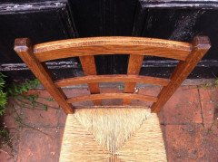 Heal's of London. A rush seat side chair - Thumbnail 6