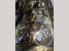 Alfred Bucknell. An exceptional Arts & Crafts hand made brass table lamp with a Heron. - Thumbnail 9