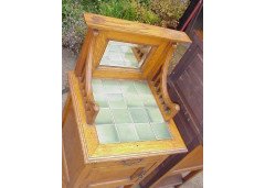 A rare pair of Oak bedside cupboards in the Glasgow Style - Thumbnail 3