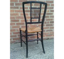 E. W. Godwin for William Watt. A set of four Anglo-Japanese ebonised rush seated chairs - Thumbnail 10