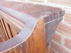 George Walton. Rare and important Arts & Crafts Glasgow School Oak settle - Thumbnail 8