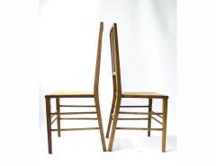 Ambrose Heal. A good pair of Arts & Crafts Oak side chairs - Thumbnail 2