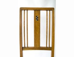 Ambrose Heal. A good pair of Arts & Crafts Oak side chairs - Thumbnail 3