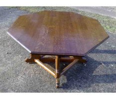 A. W. N. Pugin for J G Crace. outstanding Oak centre table - Thumbnail 3