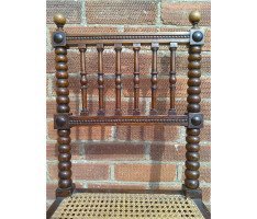 E. W. Godwin Attributed, a set of six simulated rosewood and caned dining chairs - Thumbnail 5