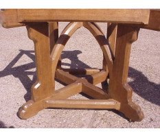 A. W. N. Pugin for J G Crace. outstanding Oak centre table - Thumbnail 11