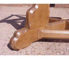 A. W. N. Pugin for J G Crace. outstanding Oak centre table - Thumbnail 16