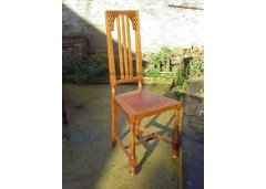 George Walton, Style of. A pair of Arts & Crafts Oak chairs - Thumbnail 2