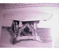 A. W. N. Pugin for J G Crace. outstanding Oak centre table - Thumbnail 20