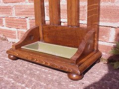 E. A. Taylor. A Glasgow School Arts & Crafts Oak stickstand - Thumbnail 7