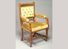 Charles Bevan Attributed, a set of five side and elbow chair - Thumbnail 2