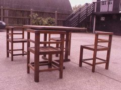 Heal's of London. Rare classic teak garden suite of superior design - Thumbnail 3