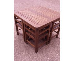 Heal's of London. Rare classic teak garden suite of superior design - Thumbnail 7