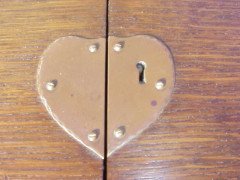 George Walton. An Arts & Crafts Oak fold over writing desk - Thumbnail 4