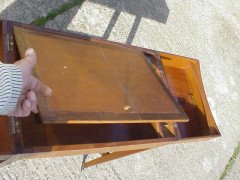 George Walton. An Arts & Crafts Oak fold over writing desk - Thumbnail 5