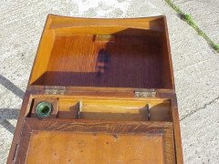 George Walton. An Arts & Crafts Oak fold over writing desk - Thumbnail 6