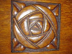 E. A. Taylor for Wylie & Lochhead. Arts & Crafts Oak sideboard - Thumbnail 6