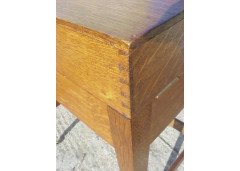 George Walton. An Arts & Crafts Oak fold over writing desk - Thumbnail 7