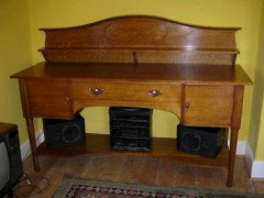 George Walton. A Glasgow School oak sideboard - Thumbnail 1