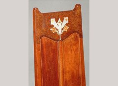 G. M. Ellwood for J. S. Henry. A pair of mahogany Armchairs merly with a J. S. Henry label under - Thumbnail 6