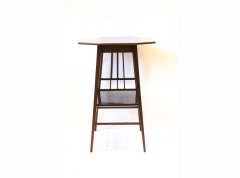 Jas Shoolbred and Co. Rare pair of Anglo-Japanese walnut long octagonal side tables - Thumbnail 3