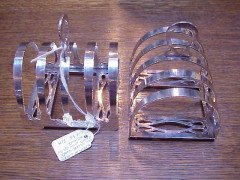 Liberty & Co. A wonderful pair of silver toast racks in the Glasgow Style - Thumbnail 1