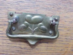 A Glasgow Style Oak sewing table with two drop down leaves, - Thumbnail 7