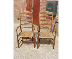 Ernest Gimson for Edward Gardiner. A pair of Armchairs - Thumbnail 4