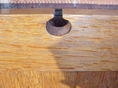 A well designed Well-Crafted Arts & Crafts Oak settle - Thumbnail 4