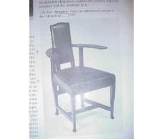 George Walton. Rare Glasgow School Oak and leather 'Abingdon' Armchair - Thumbnail 14