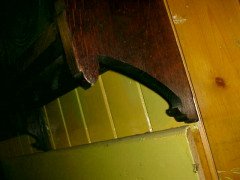 E. W. Godwin attributed. an Oak Hanging Bookcase, with Portrait Medallion Roundels in Moulded Vulcanite - Thumbnail 10