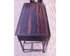 Collinson & Lock. eight leg ebonised desk with a Makassar Ebony top. - Thumbnail 5