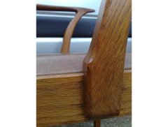 Edward Barnsley. A super quality pair of Cotswold style Oak Armchair - Thumbnail 11